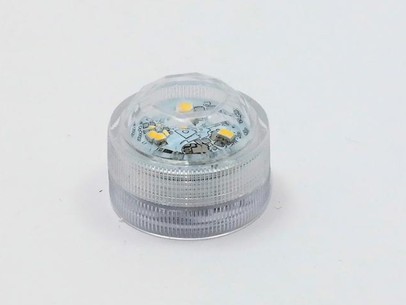 LED-Teelicht mit 3 LEDs warmweiß - 2er Pack - Batteriebetrieben
