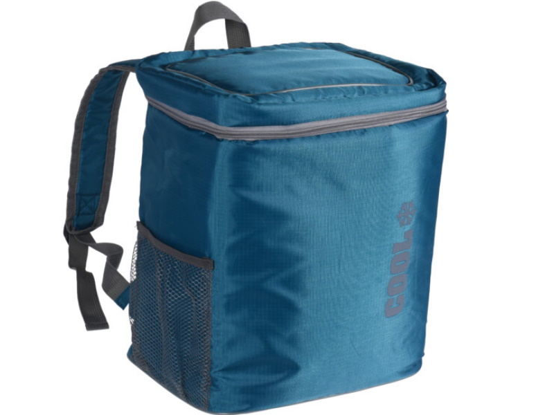 Praktischer Rucksack Kühltasche Thermotasche mit Kühlelementfach (blau) Inhalt 16L