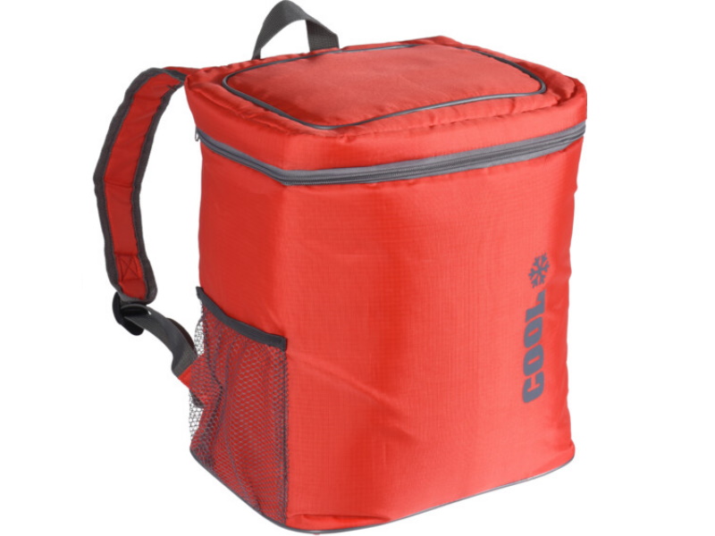 Praktischer Rucksack Kühltasche Thermotasche mit Kühlelementfach (orange) Inhalt 16L