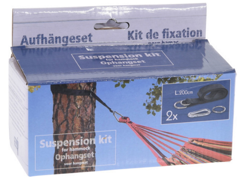 Aufhängeset Hängematte Aufhängung zum Anbringen an Bäumen für MAX. 120 KG