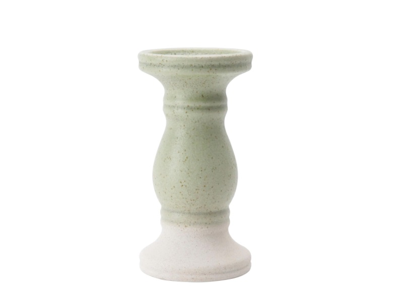 Kerzenständer Jina Keramik grün 11x20cm