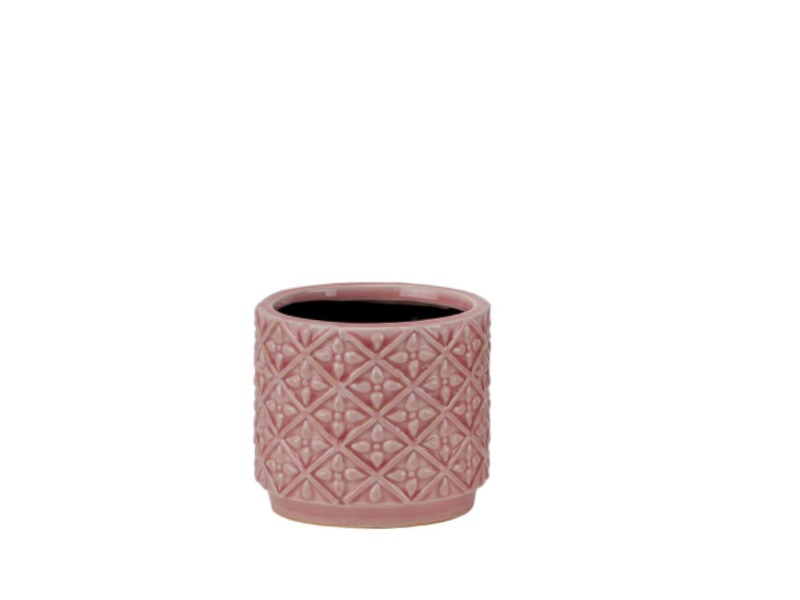 Topf Übertopf Kübel Kima Keramik rosa 12,5x11cm