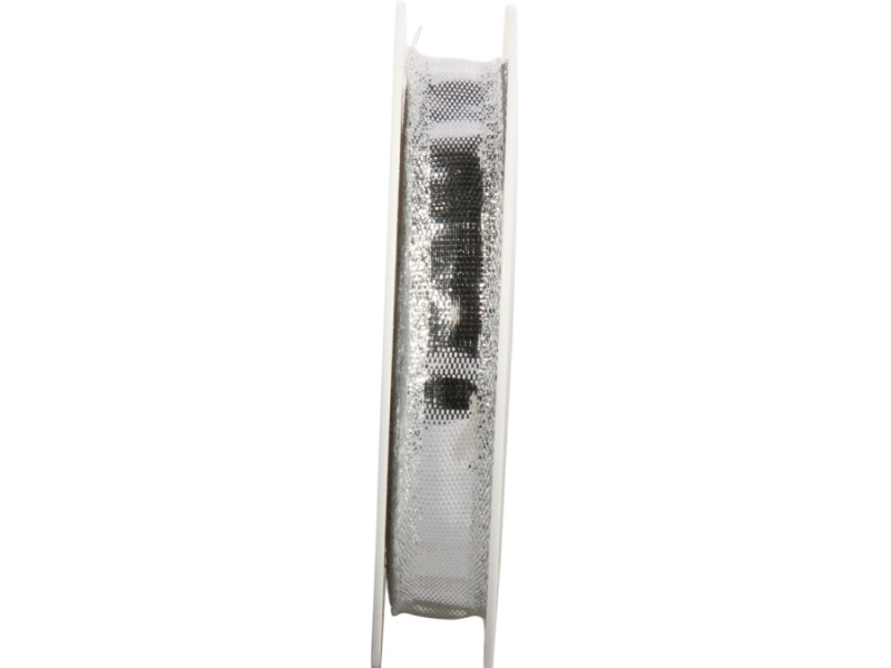 Dekoband KLONDIKE - Geschenkband, Schleifenband, 15mm x 25m, Farbe  Silber