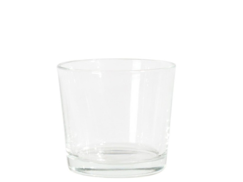 Glaszylinder Glasvase Blumenvase  (Höhe 12 cm - Ø 11,5 cm)