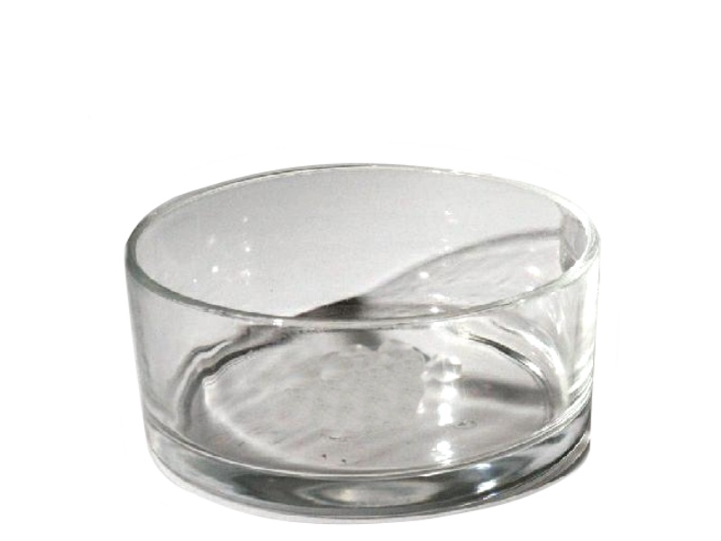 Glasschale Dekoschale rund  (Höhe 8 cm - Ø 19 cm)