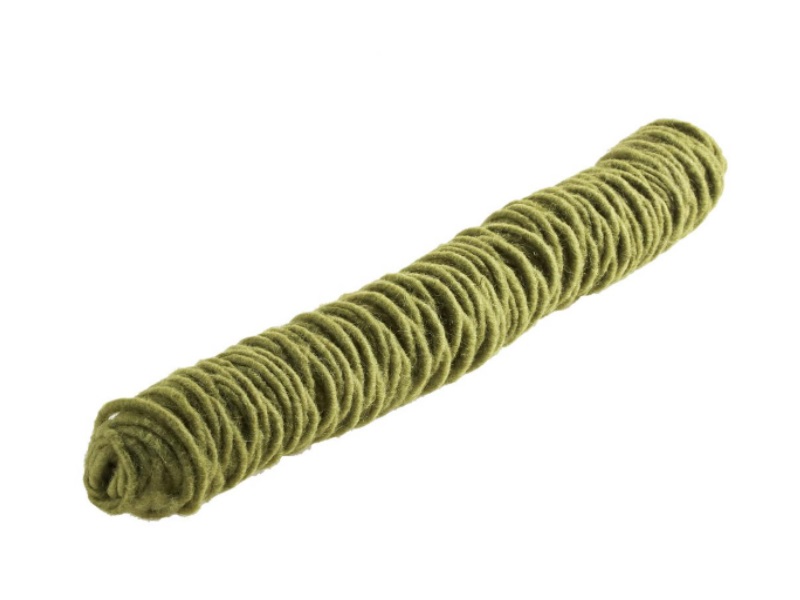 Wollfaden 100% Schafswolle Ø 5mm x 50m - Farbe Grün