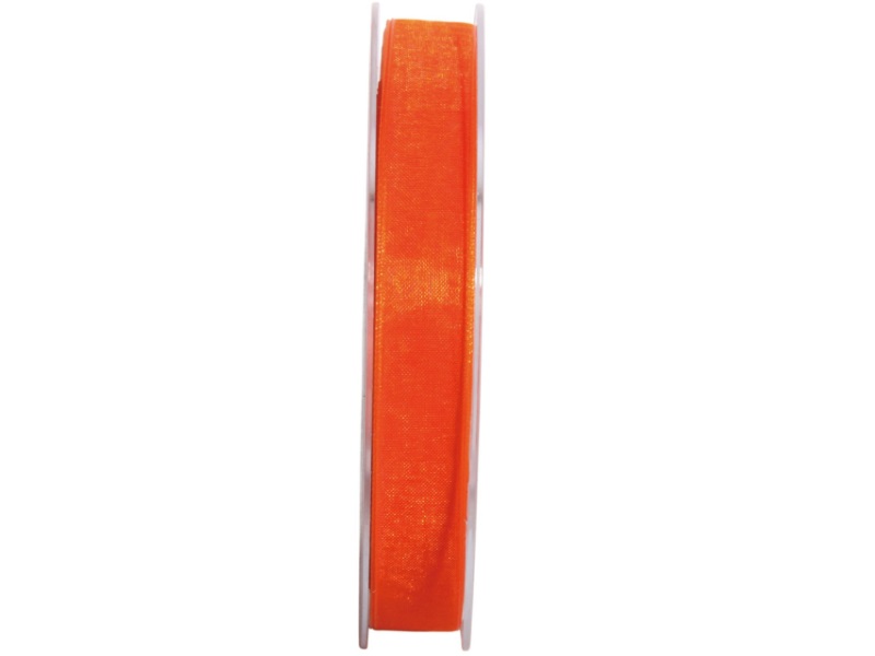Dekoband Beauty-Organdy 15mm x 50m , Farbe Orange