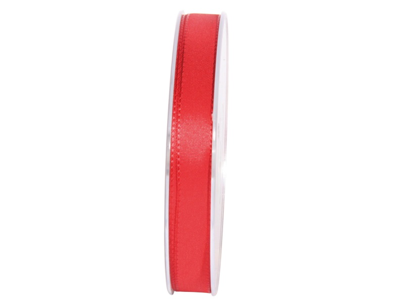 Dekoband Geschenkband Taftband Schleifenband - Länge 50m x15mm, Farbe Rot