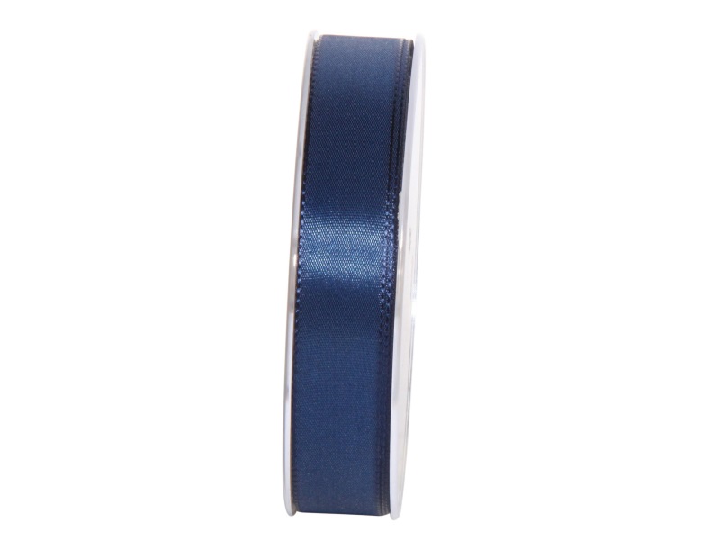 Dekoband Geschenkband Taftband Schleifenband- Länge 50m x25mm, Farbe Dunkelblau