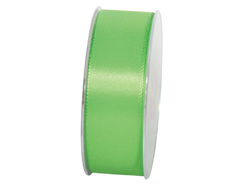 Dekoband Geschenkband Taftband Schleifenband - Länge 50m x 40mm, Farbe Apfelgrün
