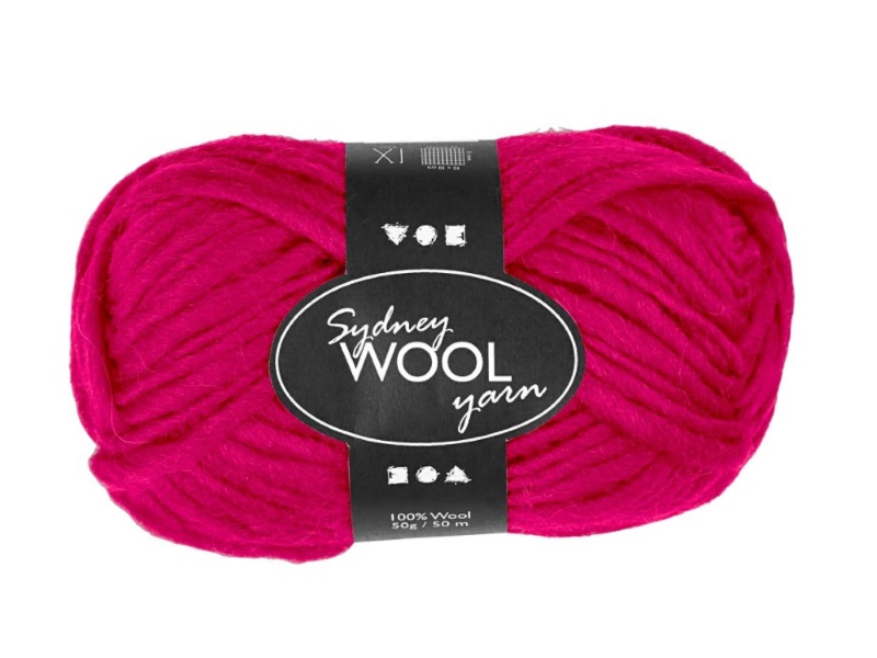 Sydney Wolle - 100 % austral. Deluxe Wolle - Länge 50m - 50g -  Pink