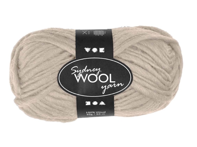 Sydney Wolle - 100 % austral. Deluxe Wolle - Länge 50m - 50g -  Beige