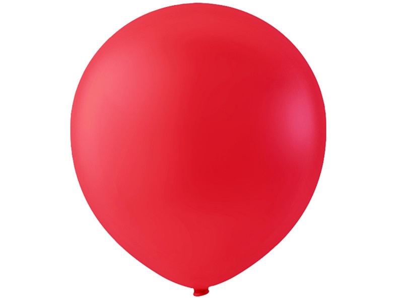 20 Luftballons - Ø 23cm Rund aus Naturgummi  - für Helium-Befüllung - Rot