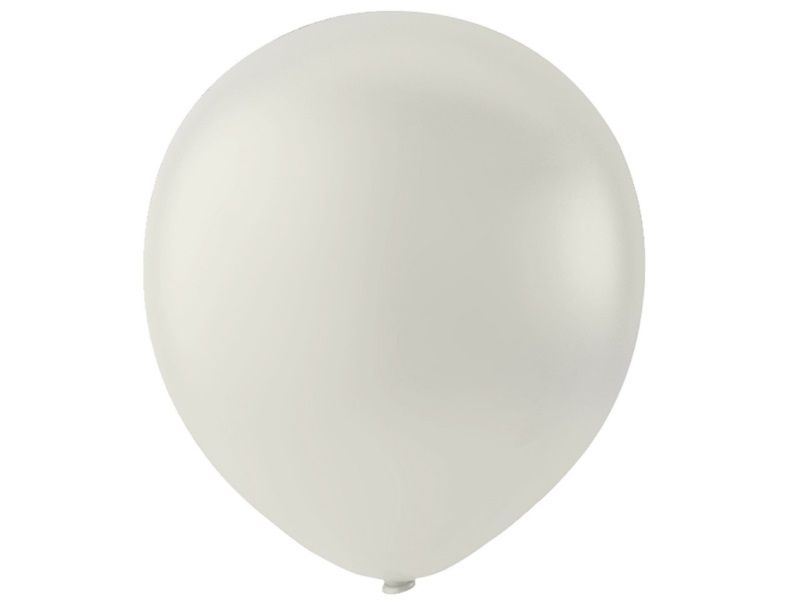 20 Luftballons - Ø 23cm Rund aus Naturgummi - für Helium-Befüllung - Creme