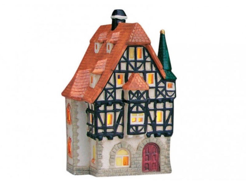 Apotheke in Rothenburg o.d. Tauber aus Porzellan – Windlicht Lichthaus Miniatur-