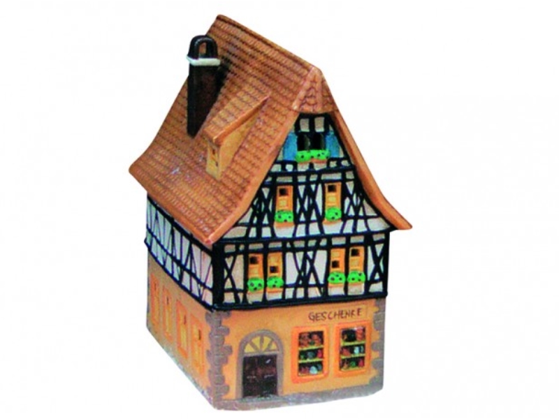 Geschenkladen in Rothenburg o.d. Tauber aus Porzellan – Windlicht Lichthaus Mini