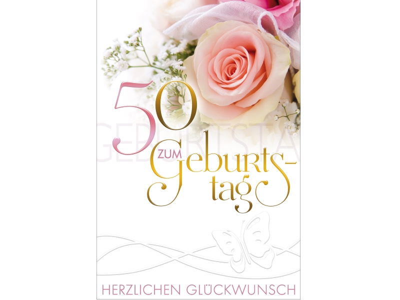 Geburtstagskarte 50 Geburtstag