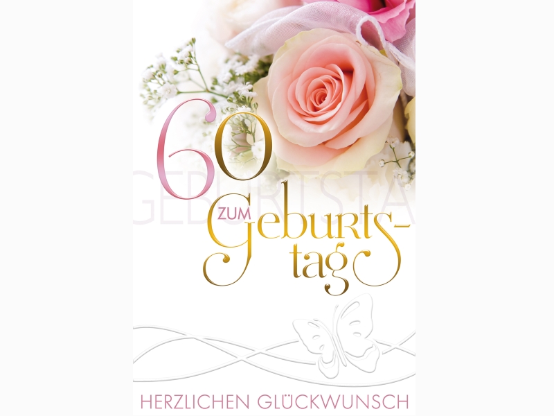 Geburtstagskarte 60 Geburtstag