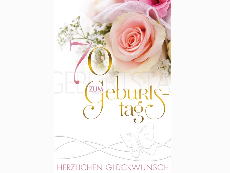 Geburtstagskarte 70 Geburtstag