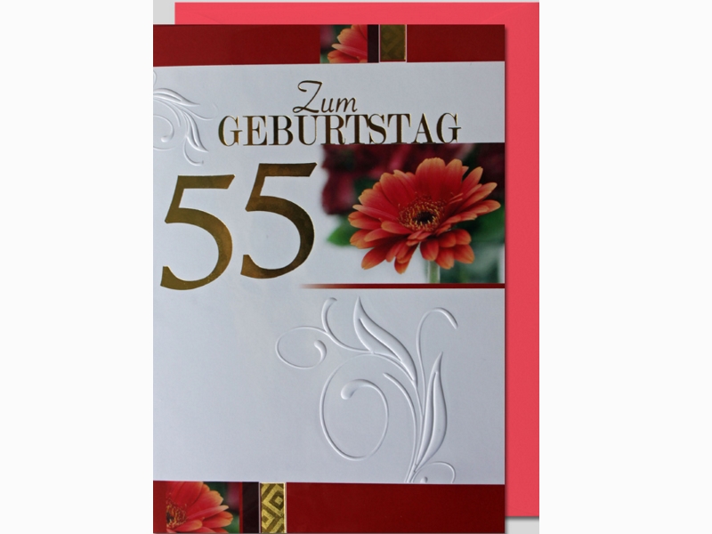 Geburtstagskarte 55 Geburtstag