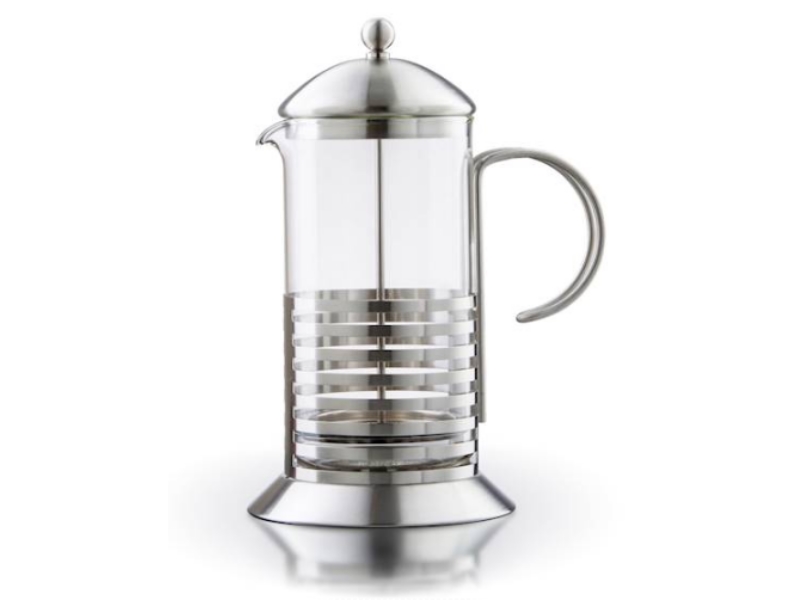 BORAL Kaffee- und Teebereiter mit Filtersieb aus Glas und Edelstahl 1Liter