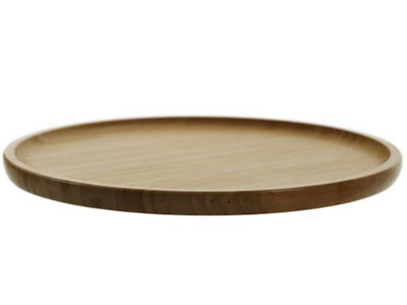 Teller Platte aus Bambus rund Ø 26 cm