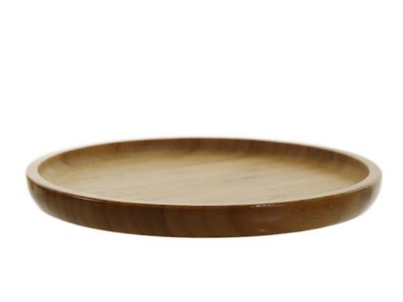 Teller Platte aus Bambus rund Ø 20 cm