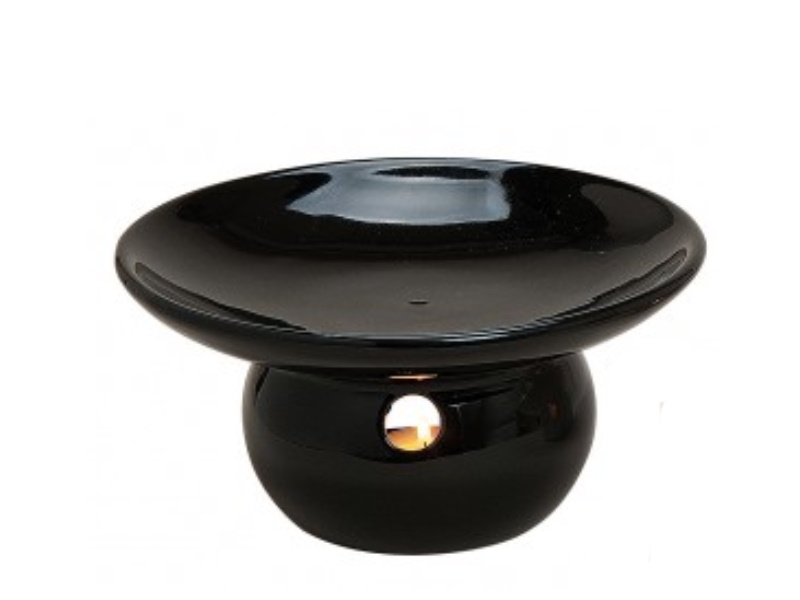 Duftlampe "talerz" für Duftöl (schwarz) Ø 20cm x Höhe 10cm