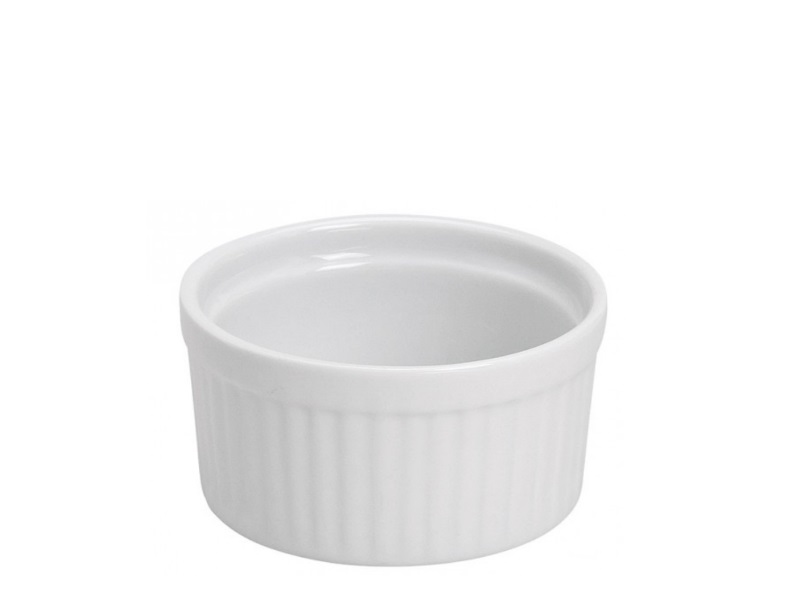 4e Set Dessert Schalen „Cream Brulee“ aus Porzellan weiß Ø9xH5cm