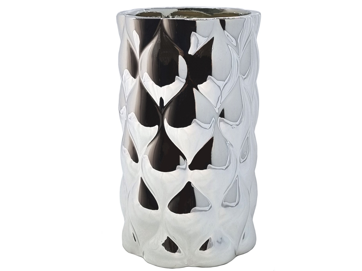 Vase " Honeycomb " Blumenvase aus Keramik - Höhe 22 cm